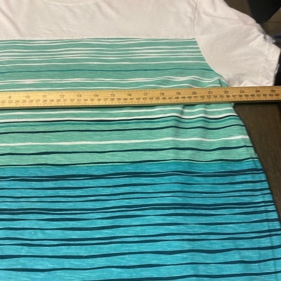 Lee Men's Crew Neck Short Sleeve Shirt White Green Black Size xl - Picture 6 of 7